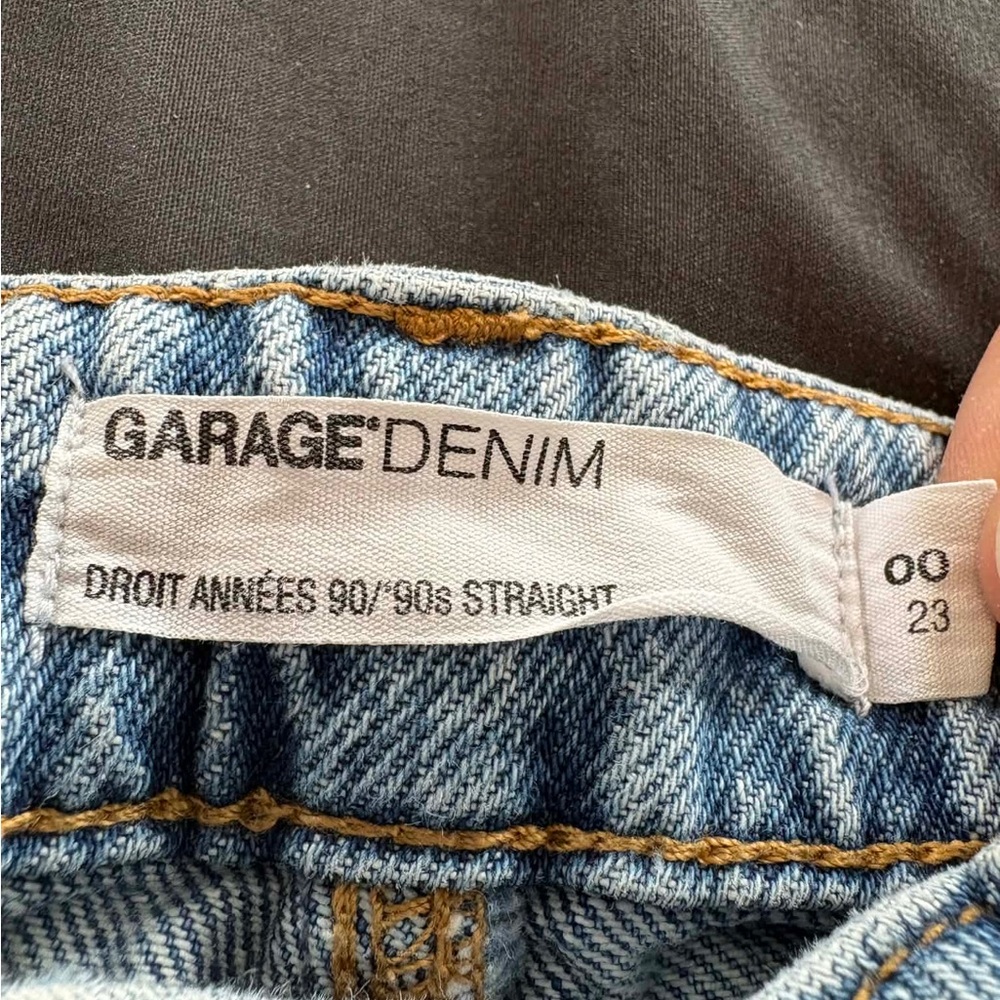 Garage Light Blue Distressed Straight-Leg Jeans - Picture 2 of 2